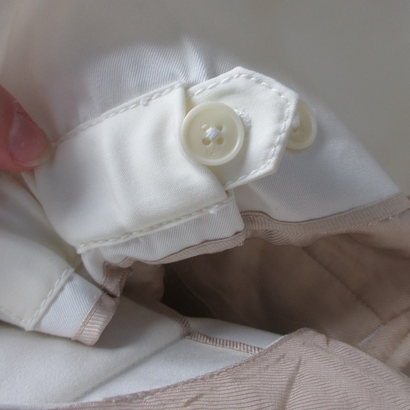 Phillip Lim Pleated Shorts 2 Ivory Cotton Blend Wide Leg High Waist Preppy 302 - Picture 9 of 14